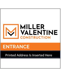 Miller Valentine - Construction Entrance Sign - 4'x6'